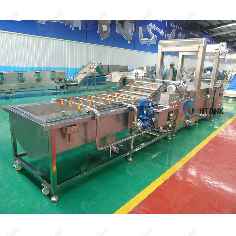 Fully Automatic Potato Chips Making Machinery Plantain Frites Surgeler Processing Plant Frozen French Fries Production Line