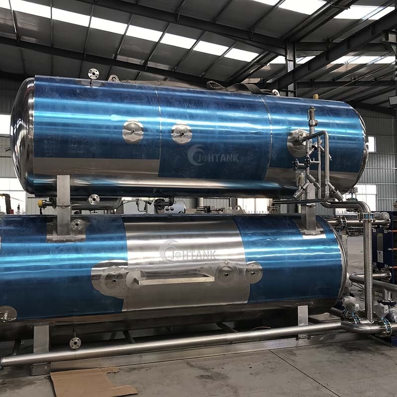 High Pressure 121 Degree Food Processing Retort Horizontal Steam Sterilizer Autoclave