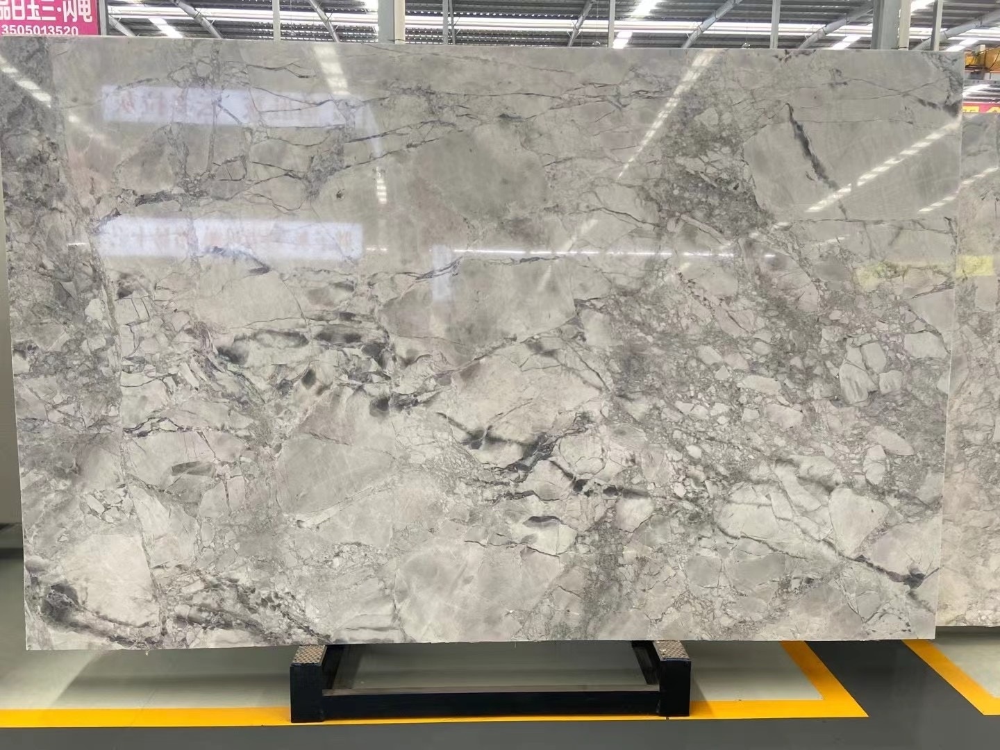 Hot Selling Brazil Super White Grey Base Marble Slab For Kitchen Counter Tops and Bathroom Tops