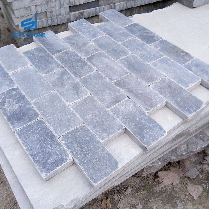 Popular Antiqued Tumble and Honed Bluestone Cobble Stone For Landscaping Paving