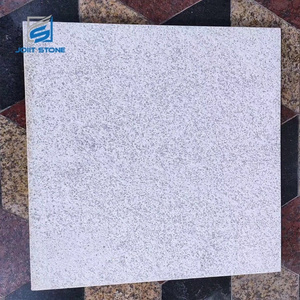 China White Color Floor Wall Construction Flamed Surface Exterior Granite Tile