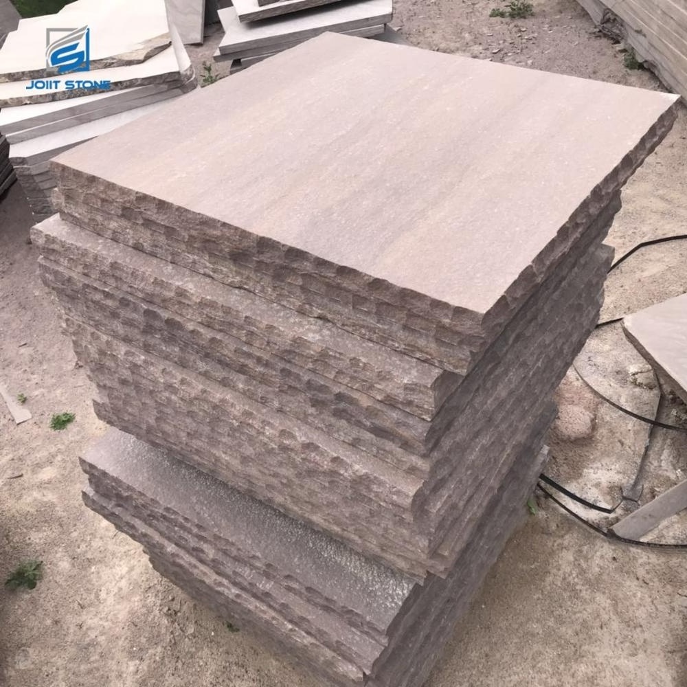 Flamed Purple Sandstone Step Blocks With Split Edges