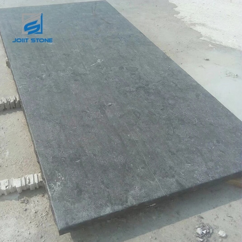 Natural Blue Limestone Step Tile Flamed Surface Split Edge Paver