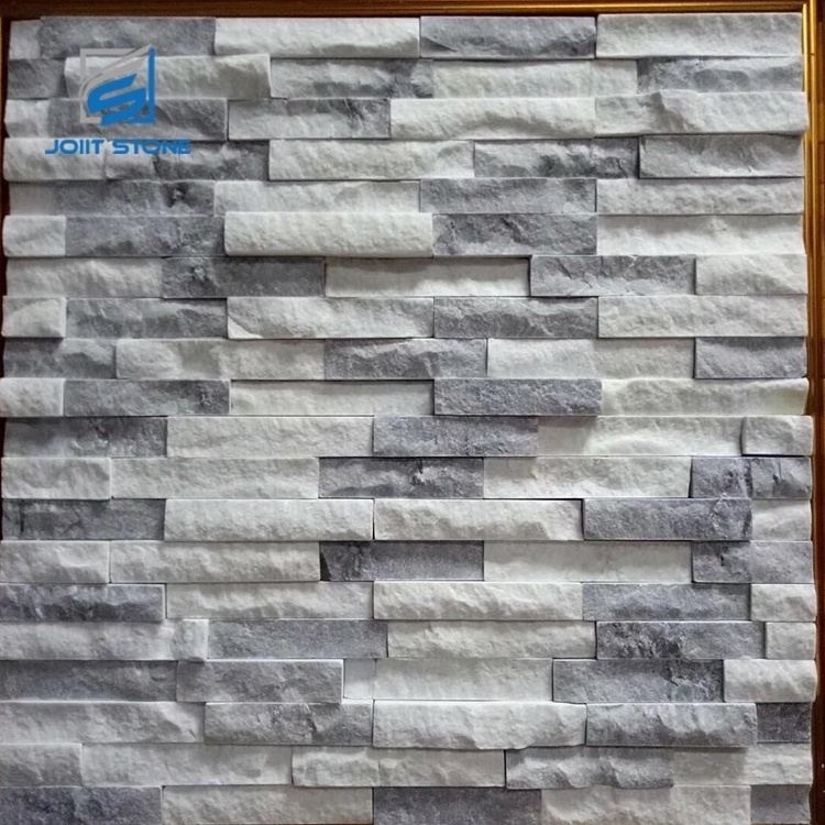 Fireplace Surround Decorative White Stack Stone Veneer