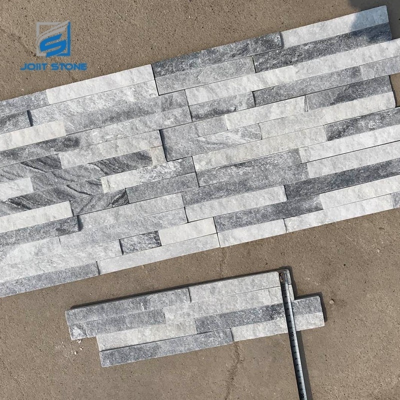 Wholesale Cloudy Grey Quartzite Ledgestone Wall Panel Stacked  Stone