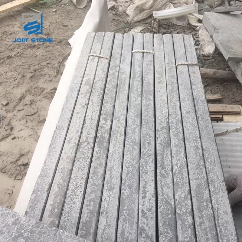 Factory Cheap Price China Flamed Blue Limestone Steps