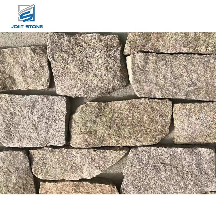 Rock Face Tiger Skin Yellow Granite Loose Stone Wall Cladding Brick