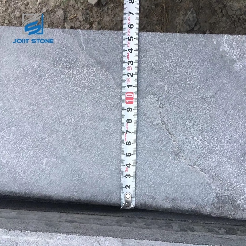 Factory Cheap Price China Flamed Blue Limestone Steps