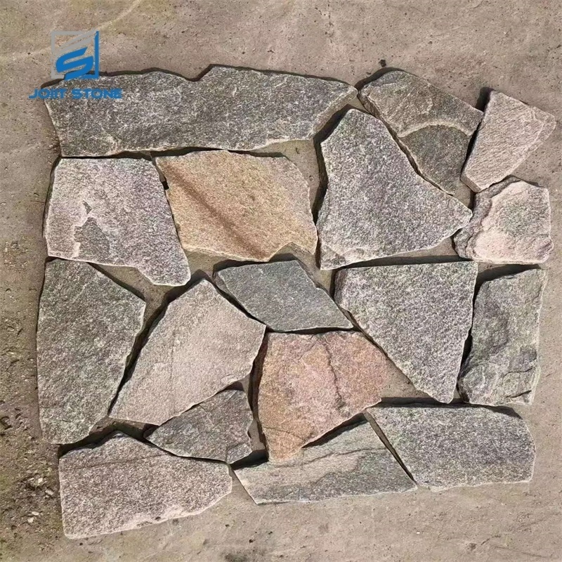 Cheap Nature Split Surface Irregular Crazy Flagstone For Exterior Wall and Garden Way