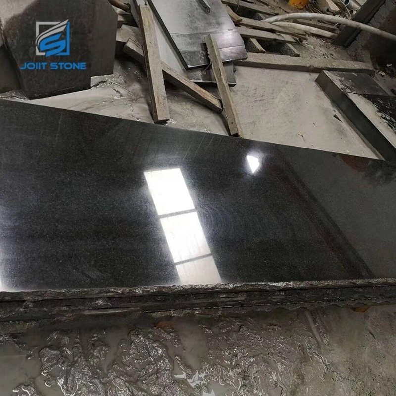 2400x600mm Low Price Factory Supply Polished Pure Black Granite Slabs