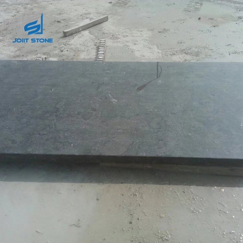 Natural Blue Limestone Step Tile Flamed Surface Split Edge Paver