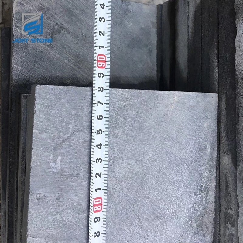 Factory Cheap Price China Flamed Blue Limestone Steps