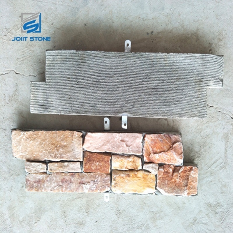 Eco-friendly Natural Panel Veneer Stack Ledgestone Wall Cladding