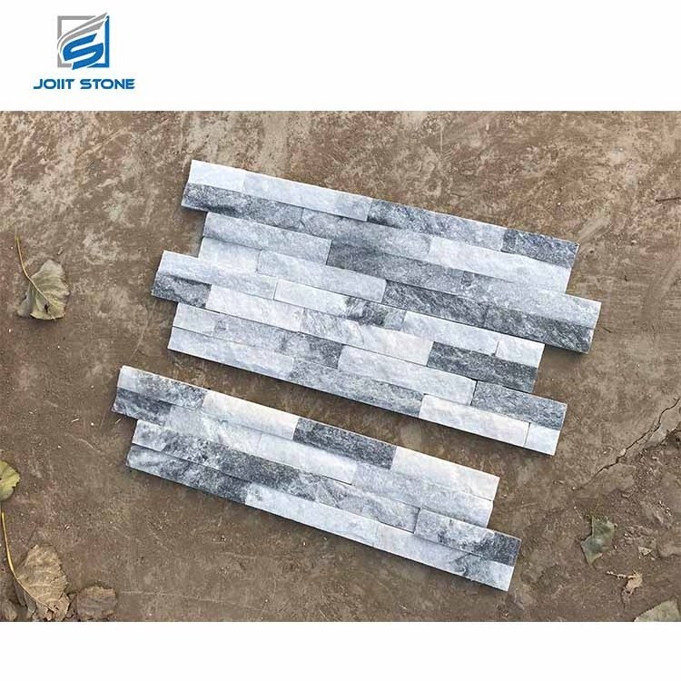 Wholesale Cloudy Grey Quartzite Ledgestone Wall Panel Stacked  Stone