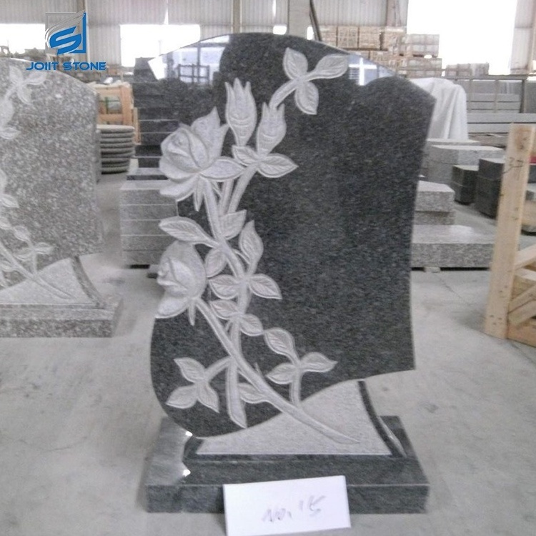 Various colors design marble tombstone black granite tombstone