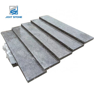 Natural Blue Limestone Step Tile Flamed Surface Split Edge Paver