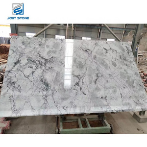 Hot Selling Brazil Super White Grey Base Marble Slab For Kitchen Counter Tops and Bathroom Tops