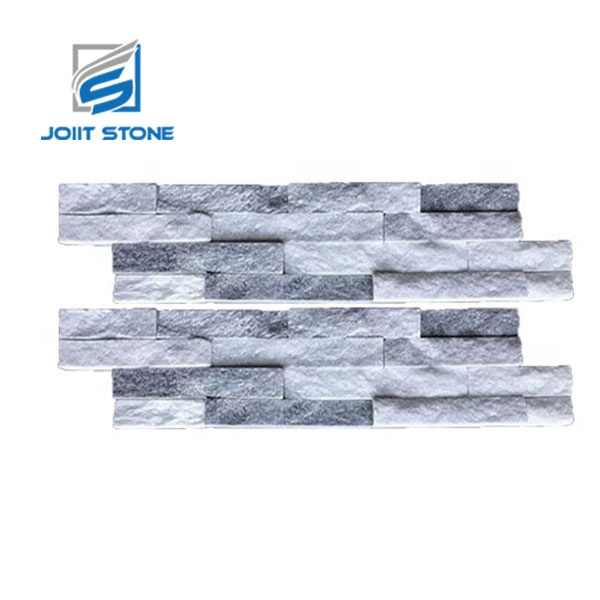 White Quartzite Cultured Stone Veneer Wall Cladding Thin Ledgestone