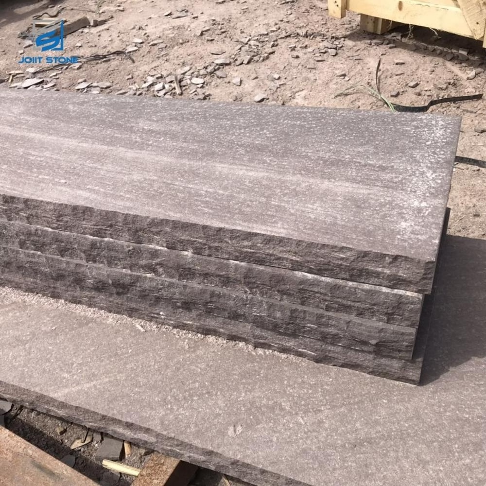 Flamed Purple Sandstone Step Blocks With Split Edges