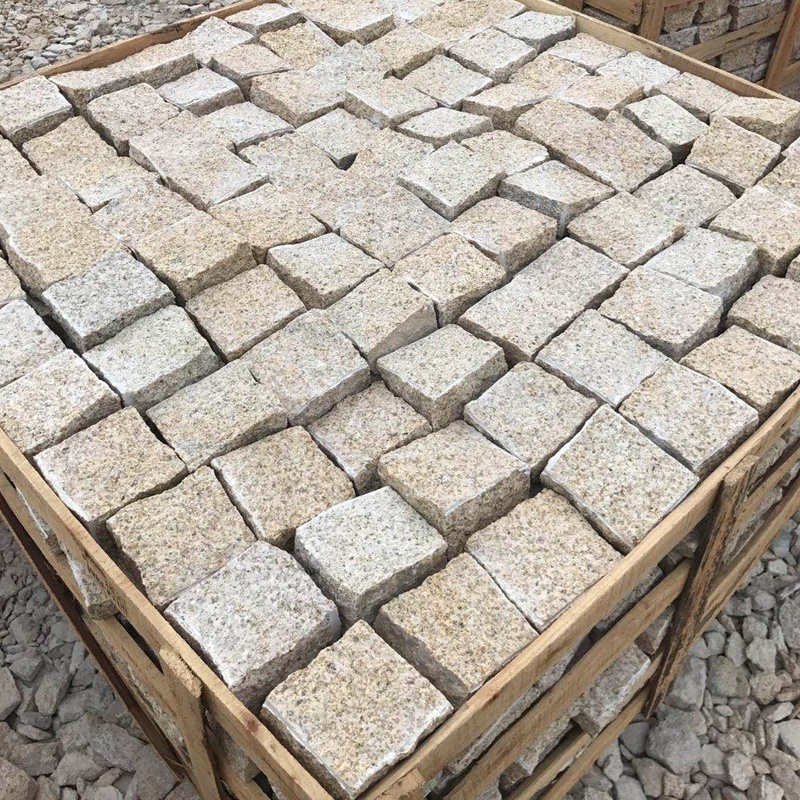 Wholesale Cheap Price Granite Cobblestone Paving Stone For Patio Walkway Driveway Pavers