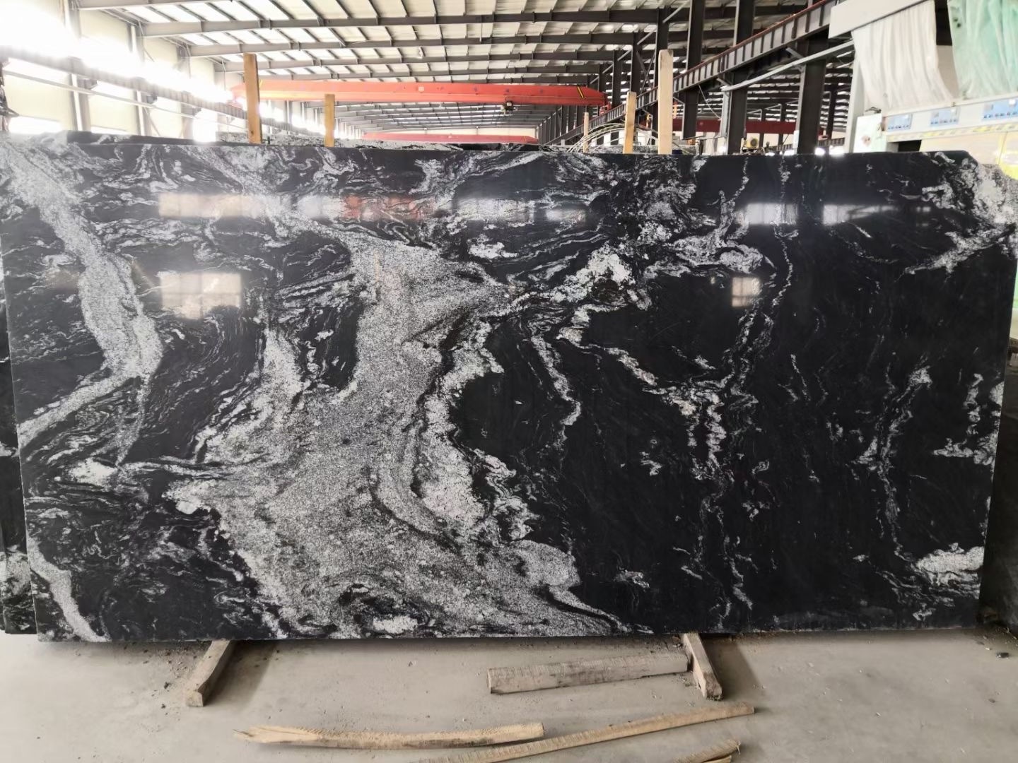 Royal Ballet Granite Luxury Style Nero Fantasy Black granite Slabs Tiles Black Forest Manhattan Black Cosmic Granite