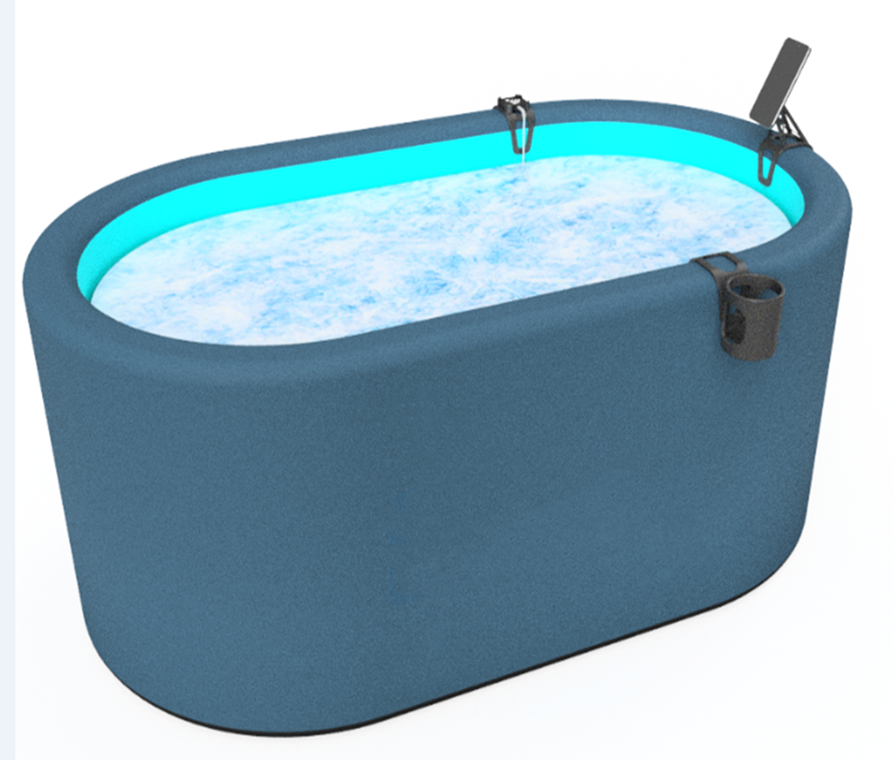 Drop stitch personal sized inflatable adult sauna hot tub