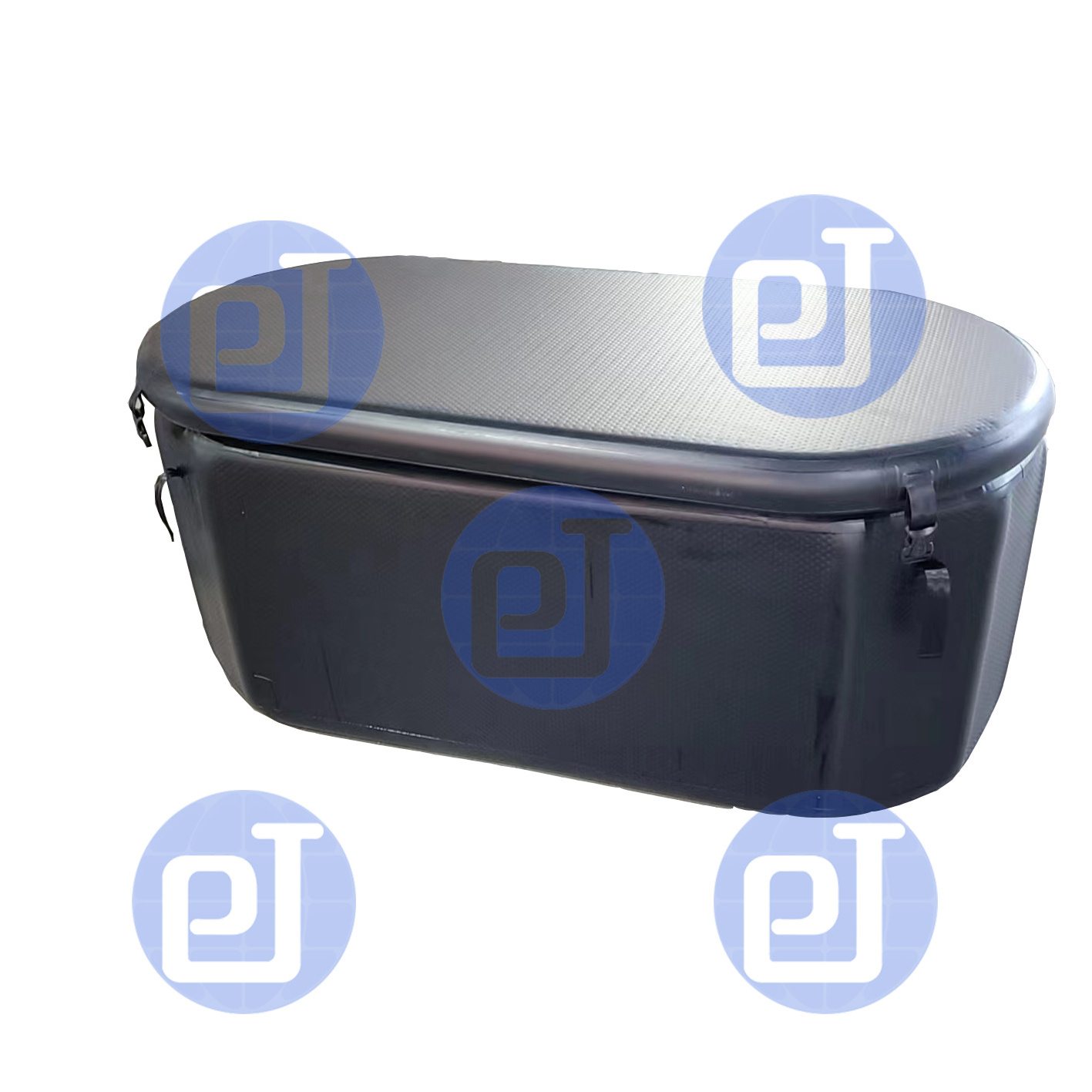 Ready make blowup ice bath tub with 304 stainless steel connectors as water in and water out mouth