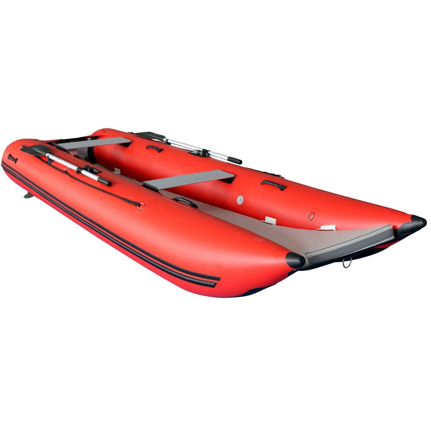 China Original Manufacture Top Quality Inflatable Boat with Catamaran Hull Inflatable Dinghy 14FT