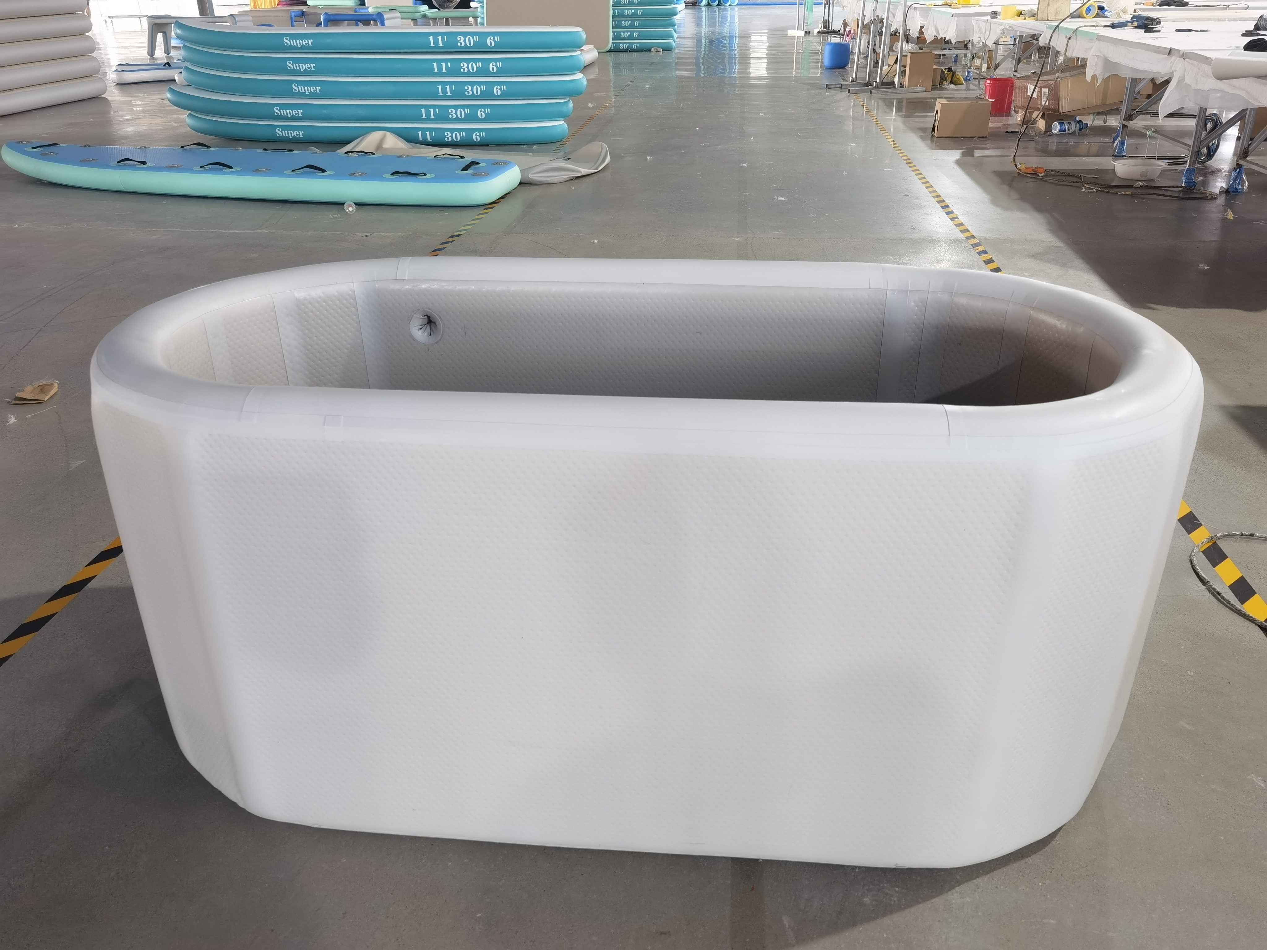 Drop Shipping Cold plunge tub outdoor with 304 Stainless steel connectors as water in and water out mouth