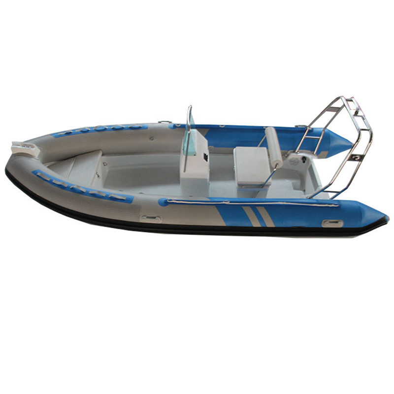 High Quality Safe inflatable boat hard floor aluminum fishing inflatable boat steering console for sailing rescue