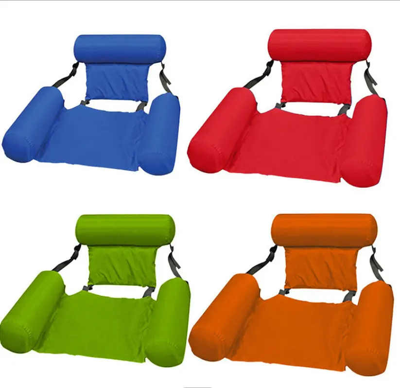 Recommend inflatable foldable floating row water hammock inflatable chair seat in stock