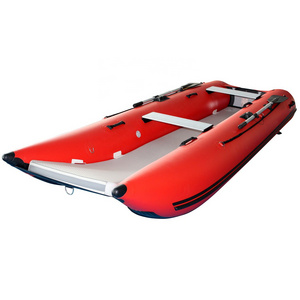 China Original Manufacture Top Quality Inflatable Boat with Catamaran Hull Inflatable Dinghy 14FT