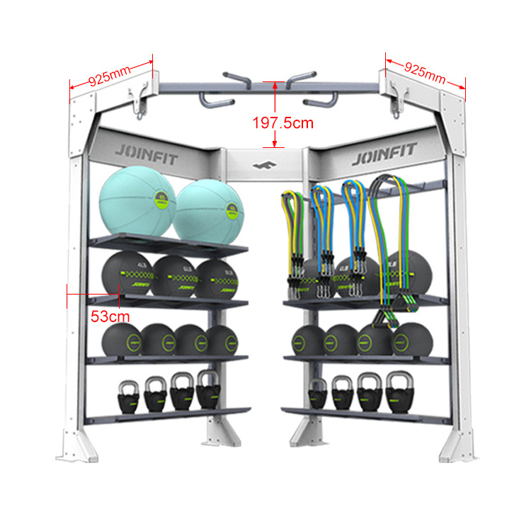 professional new design adjustable gym equipment balance half ball Dumbbell storage rack set