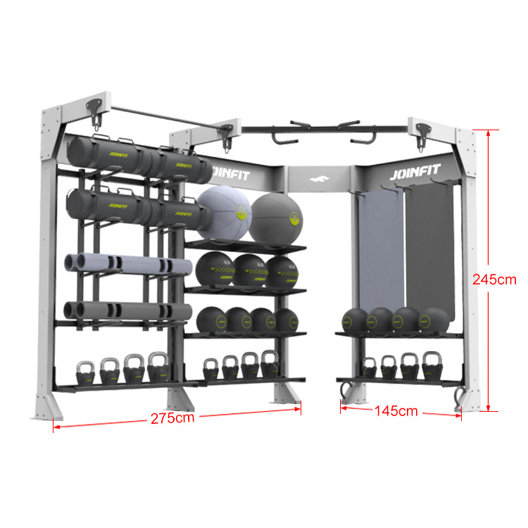 professional new design adjustable gym equipment balance half ball Dumbbell storage rack set