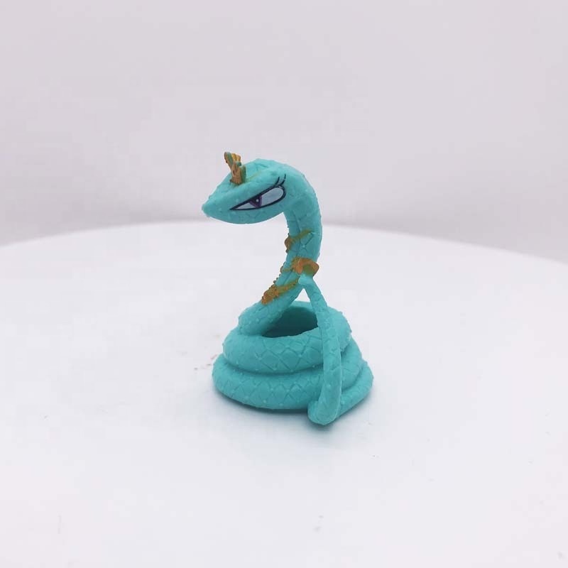 Custom Plastic Snake Shape  bobble head Toy ,Plastic shaking head toy Animal Figurine, Make Plastic bobble head Figure