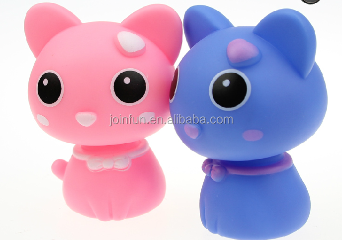 Custom cartoon character bobble head,OEM plastic bobble head animal,Making plastic cat bobble head