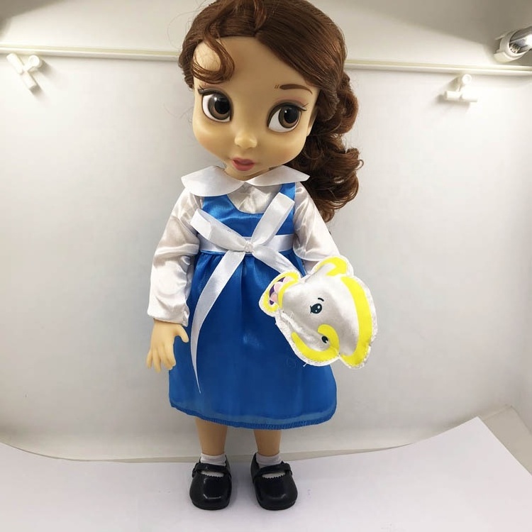 Wholesale 16 inch Vinyl Doll Toy , Hot sale Long Hair Soft Vinyl Doll for baby ,Custom 2019 New Design Vinyl doll Girl