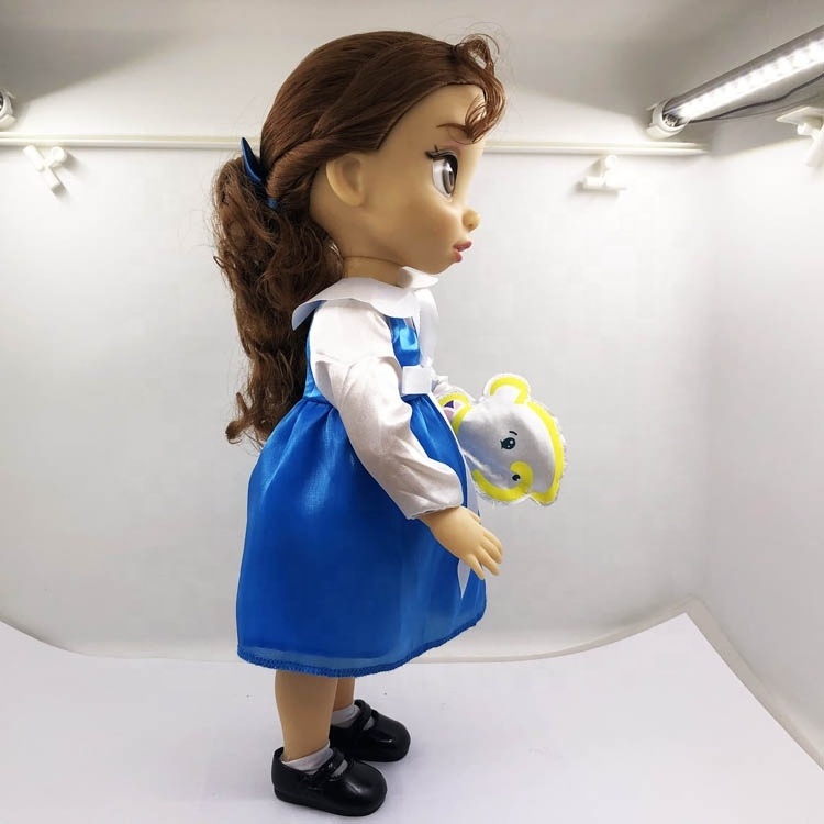 Wholesale 16 inch Vinyl Doll Toy , Hot sale Long Hair Soft Vinyl Doll for baby ,Custom 2019 New Design Vinyl doll Girl