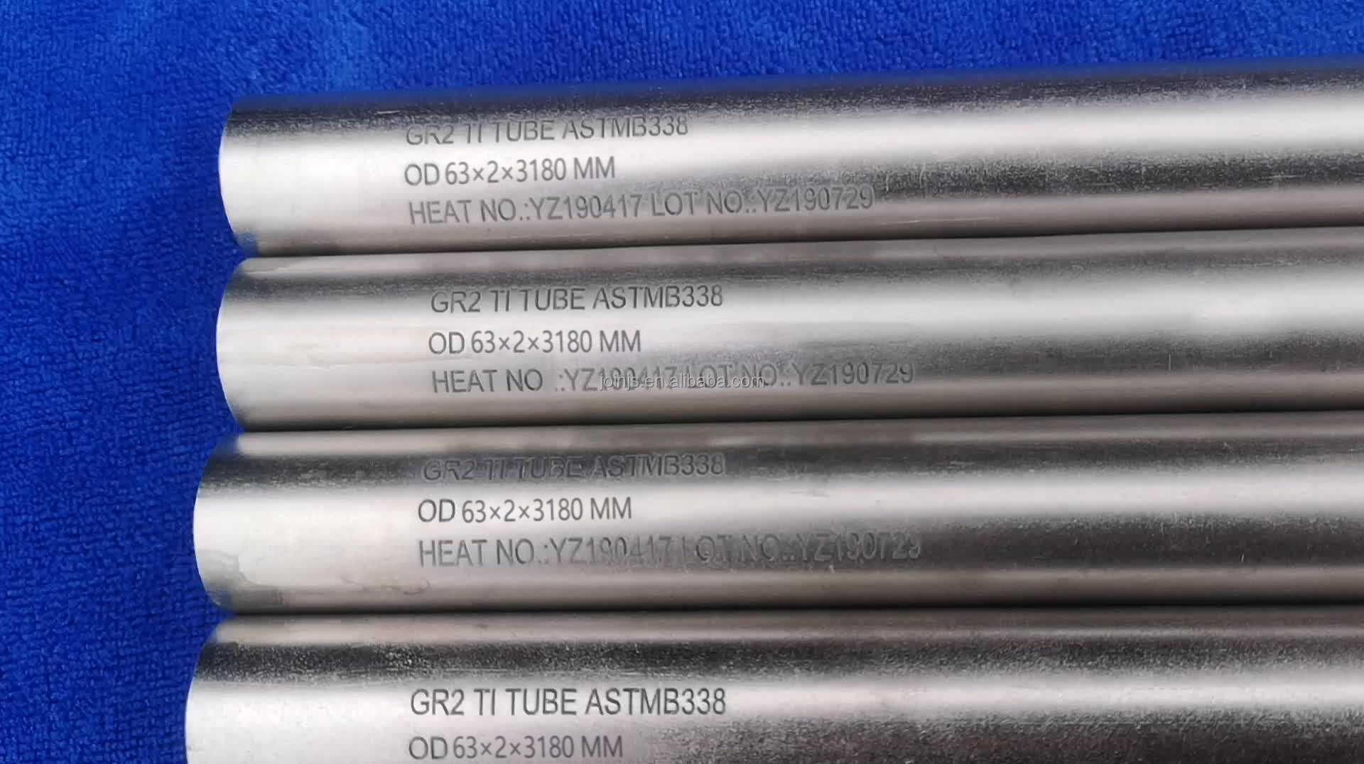 High Performance Astm F2063 Medical Superelastic Nitinol Tubing Nickel Titanium Titanium Tube / Pipe ASTM B338 B337 B861 B862