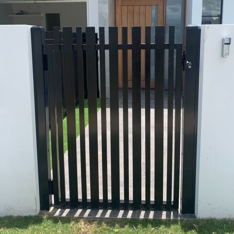 New Product Easily Assembled Metal Courtyard Entrance Aluminum Wicket Door Aluminum Swing Gate Grille Gate