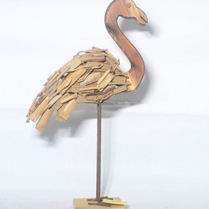 Nautical wooden aquatic bird ,driftwood animal aquatic bird   decorations