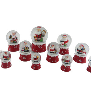 Christmas Snow Globe Santa Claus With Red Base For Sale; Santa Clause Musical Snowglobe With Different Size