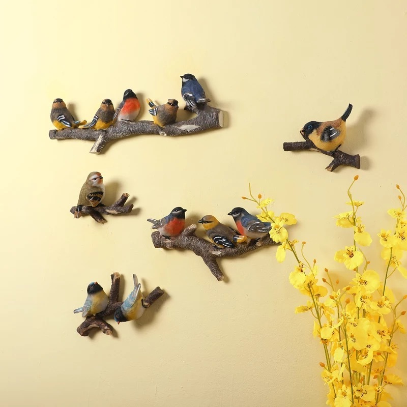 Wall mounted Clothes Hanger Rack,Bird on tree branch Wall coat hanger ,decorative wall hook hanger