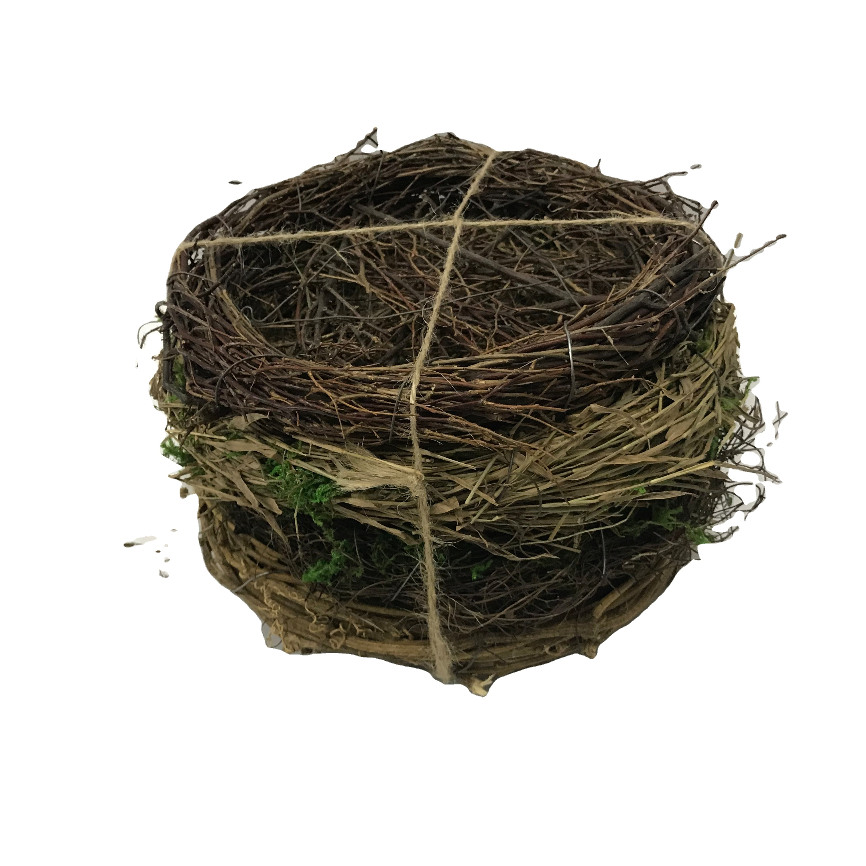 Grass garden  bird nest bundle,rattan and grass nest decorations