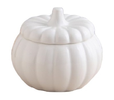 Customized Halloween pumpkin ceramic cookie jar candy jar with lid