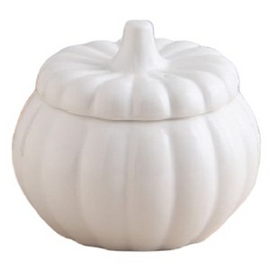 Customized Halloween pumpkin ceramic cookie jar candy jar with lid