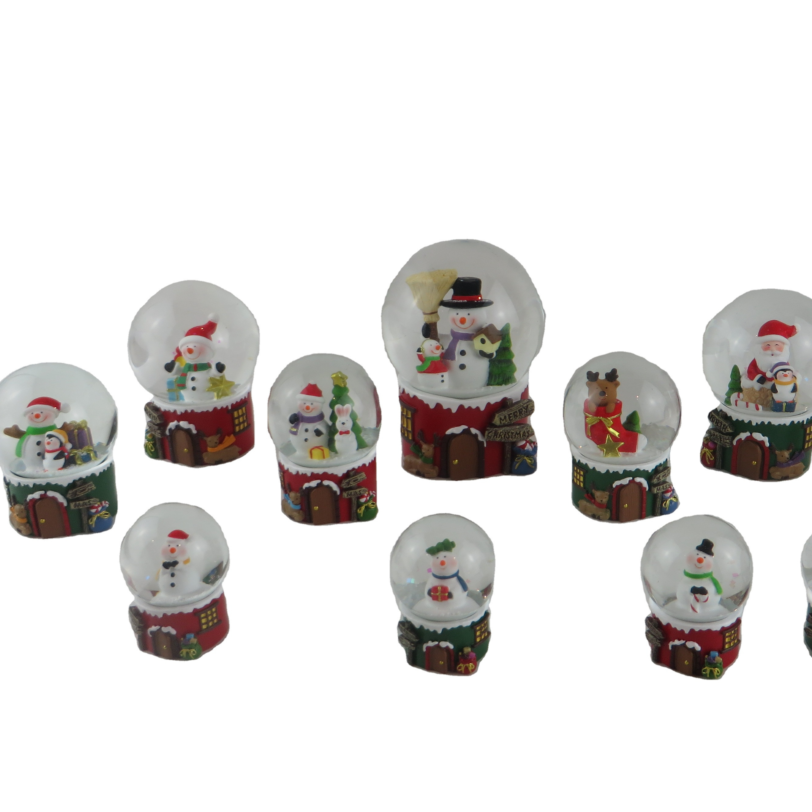 2023 Christmas Snow Globe Musical - Santa Claus Snowman White Water Snow Globes Music Box Home Christmas Decor for Kids 5.3 Inch