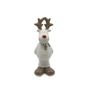 Ceramic Reindeer Statue & Figurine For home and Christmas Decorations