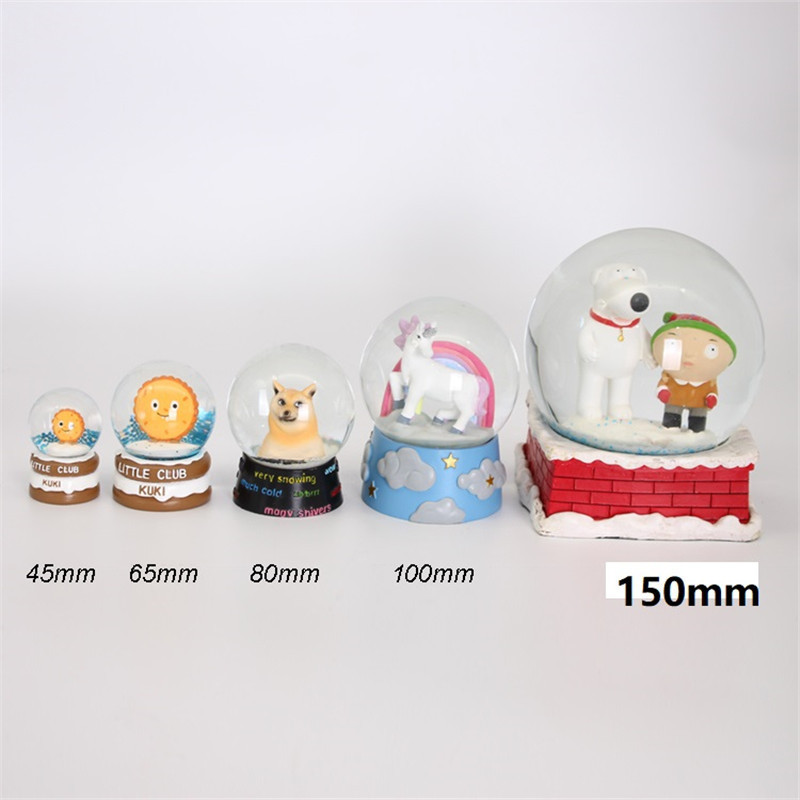 Easter Rooster Chicken Hen shape Resin snow globe, water globe