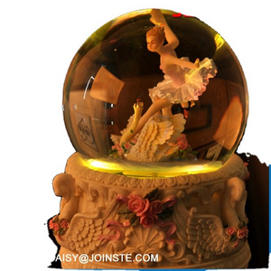 water globe, resin snow globe, ballerina snow globe